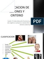 Clasificacion de Lesiones