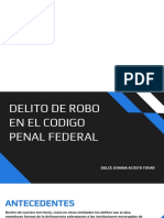 Delito de Robo en El Codigo Penal Federal