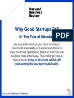 Why Good Startups Fail: #1 The Fear of Structure