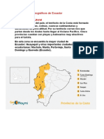 Los Espacios Geográficos de Ecuador: Región Costa o Litoral