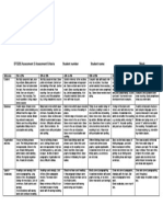 EF5231 Assessment 001 Marking Criteria