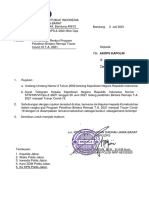 SURAT PERMOHONAN ANGGARAN LAT TRACER