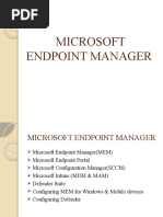 Microsoft End-Point Manager