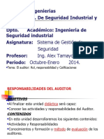 Responsabilidades del auditor SGI