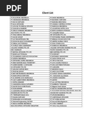 Client list