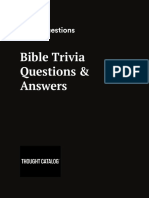 Bible Trivia Questions & Answers