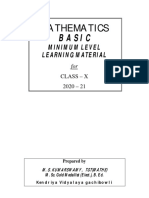 MLL Study Materials Maths Basic Class X 2020 21