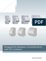 5SL MCB 5TL1 Isolators Catalogue - June 2014