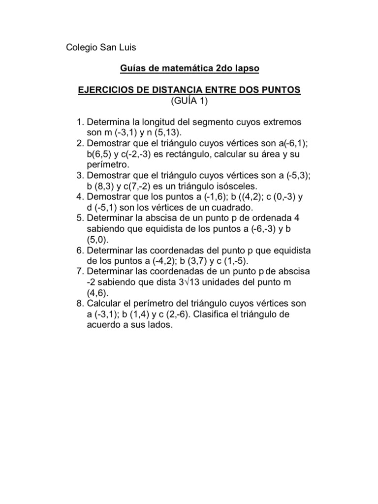 Guias 2DO LAPSO | PDF | Triángulo | Circulo