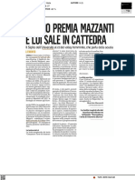 Urbino premia Mazzanti e lui sale in cattedra - Il Corriere Adriatico del 23 giugno 2022
