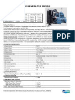 Doosan Infracore Generator Engine: Ratings (KWM/PS)