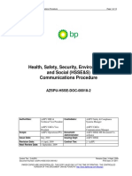 AzSPU HSSE Communications Procedure