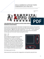 Cara Mengubah Skala Gambar Di Autocad Tanpa Harus Mengedit Dimensinya Satu Persatu