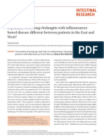 Is Primary Sclerosing Cholangitis With Inflammatory Bowel Disease Different Between Patients in The East and West?