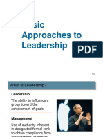 Chapter 12 Basic Approaches of Leadership