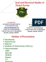 Structural, Optical and Electrical Properties of Nickel Ferrite