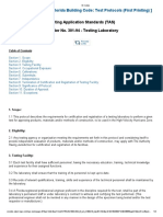 Testing Application Standards (TAS) Chapter No. 301-94 - Testing Laboratory