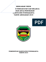 Kebijakan Umum Anggaran Pendapatan Dan Belanja Daerah (Kua) Perubahan Kabupaten Purwakarta Tahun Anggaran 2019