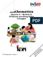 Mathematics: Quarter 4 - Module 6: Problems Involving Right Triangles