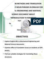 (Translation) Translation Methods and Translation Strategies of Noun Phrases in English For Mechanical Engineering and Material Science