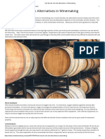 Oak Barrels and Oak Alternatives in Winemaking