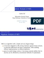 Algebraic Analysis of AES (Slides)