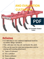 Testing of Cultivator