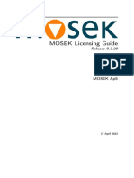 MOSEK Licensing Guide: Release 9.3.20