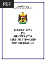 ICAR No. 3 Air Operator Certification and Adminstration