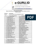 Daftar Hadir Diklat Asesmen Diagnostik