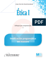 Ética I: Dosificación programática del maestro