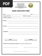 Home Visitation Form: Lawigan National High School