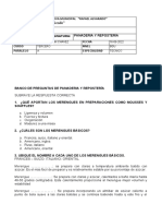 Banco de Preguntas de Panaderia y Reposteria Revisado