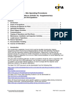 CPA - SPOA Site Operating Procedures - Plant Supplement V5 January 2021