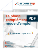 Parcoursup22 Phase Complementaire-Mode-Emploi