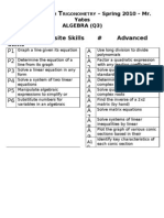 A2TSkillsHandout Algebra P+A