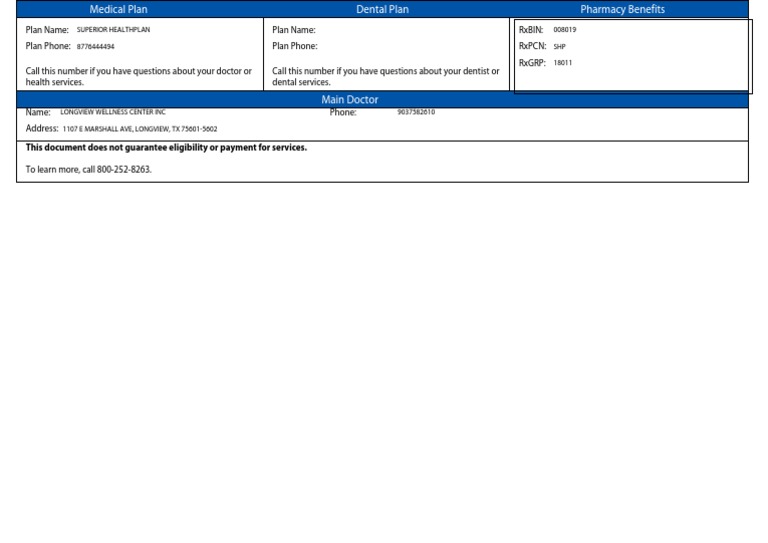 Your Texas Benefits My Information PDF Medicare (United States