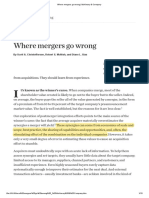 Where Mergers Go Wrong - McKinsey & Company