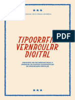 Tipografia Vernacular Digital Proposta d