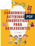 Cuadernillo de Actividades Semanticas para Adolescentes (12 - 18 Años) Tomo 2