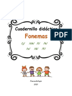 Cuadernillo Fonemas J K S L D F CH