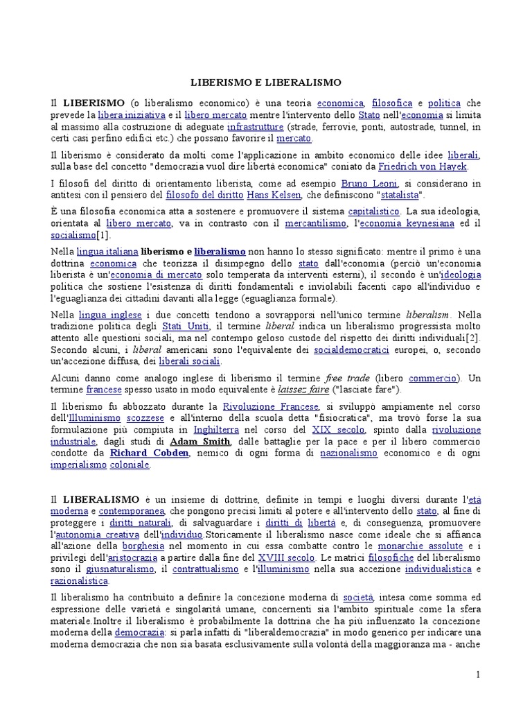 LIBERISMO e LIBERALISMO PDF
