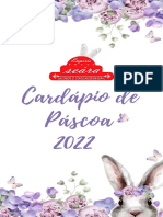 Cardápio de Páscoa 2022