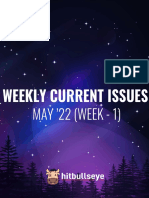 MAY '22 (WEEK - 1) : Weekly Current Issues
