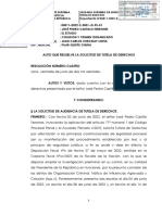 PoderJudicial rechaza tutela de derechos de Pedro Castillo