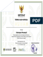 Sertifikat Penampil Kontemporer