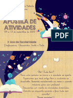 Apostila de Atividades 1º Ano de Escolaridade