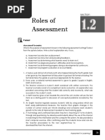 Section 1.2. Roles of Assessment - 2