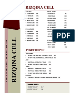 Rizqina Cell: Peket Telpon