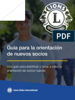 Guía para La Orientación de Nuevos Socios.